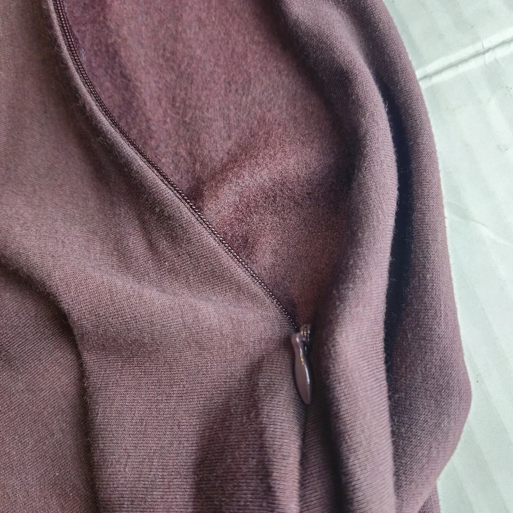 G.I.L.I. (Got It Love It) Women Wine Runched Slimming Dress Size 14 - Picture 9 of 12